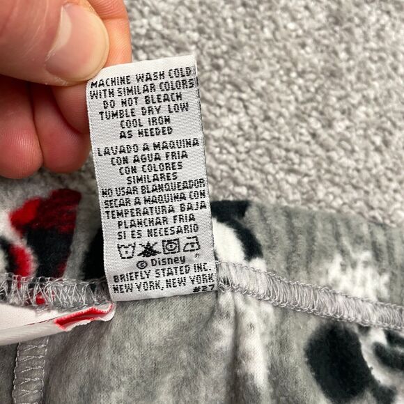 Disney Mickey Mouse Plush Pajama Pants Mens Medium Multi Printed Holiday 32x31 - Picture 4 of 10